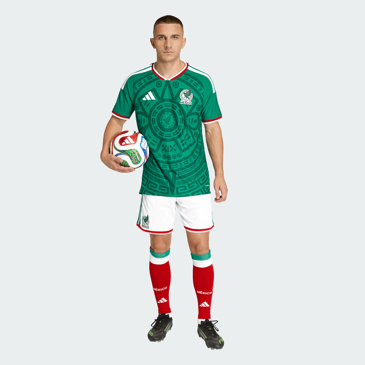 adidas Men's Mexico 26 Home Authentic Jersey-3