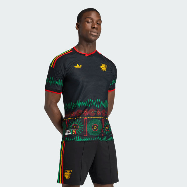 adidas Men's Jamaica 26 X Bob Marley Away Authentic Jersey-1