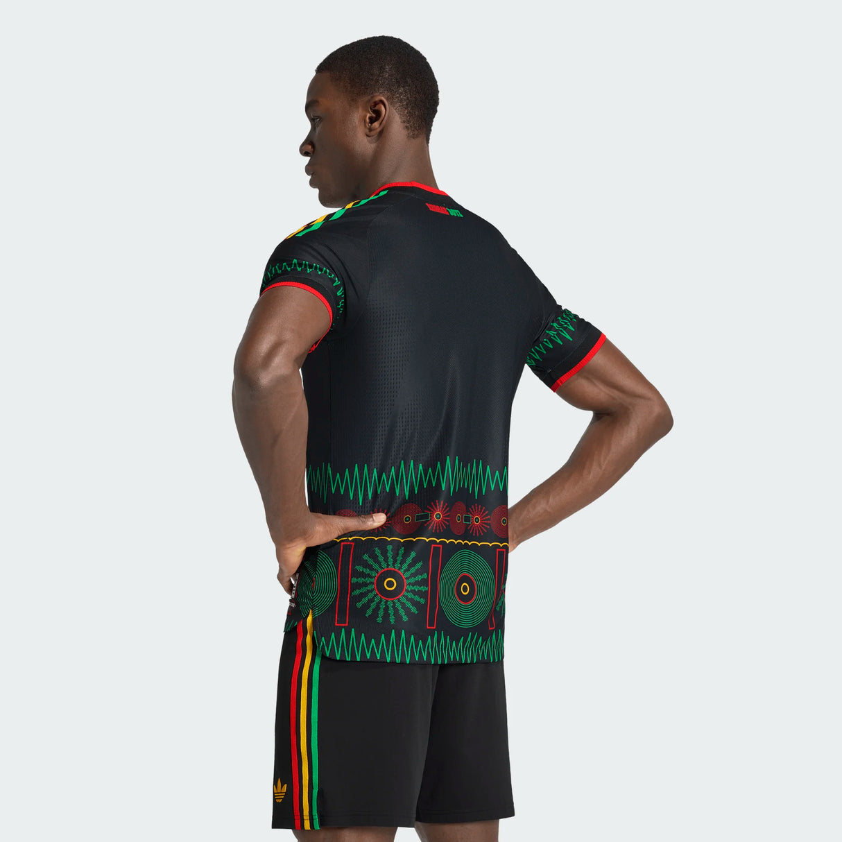 adidas Men's Jamaica 26 X Bob Marley Away Authentic Jersey-2