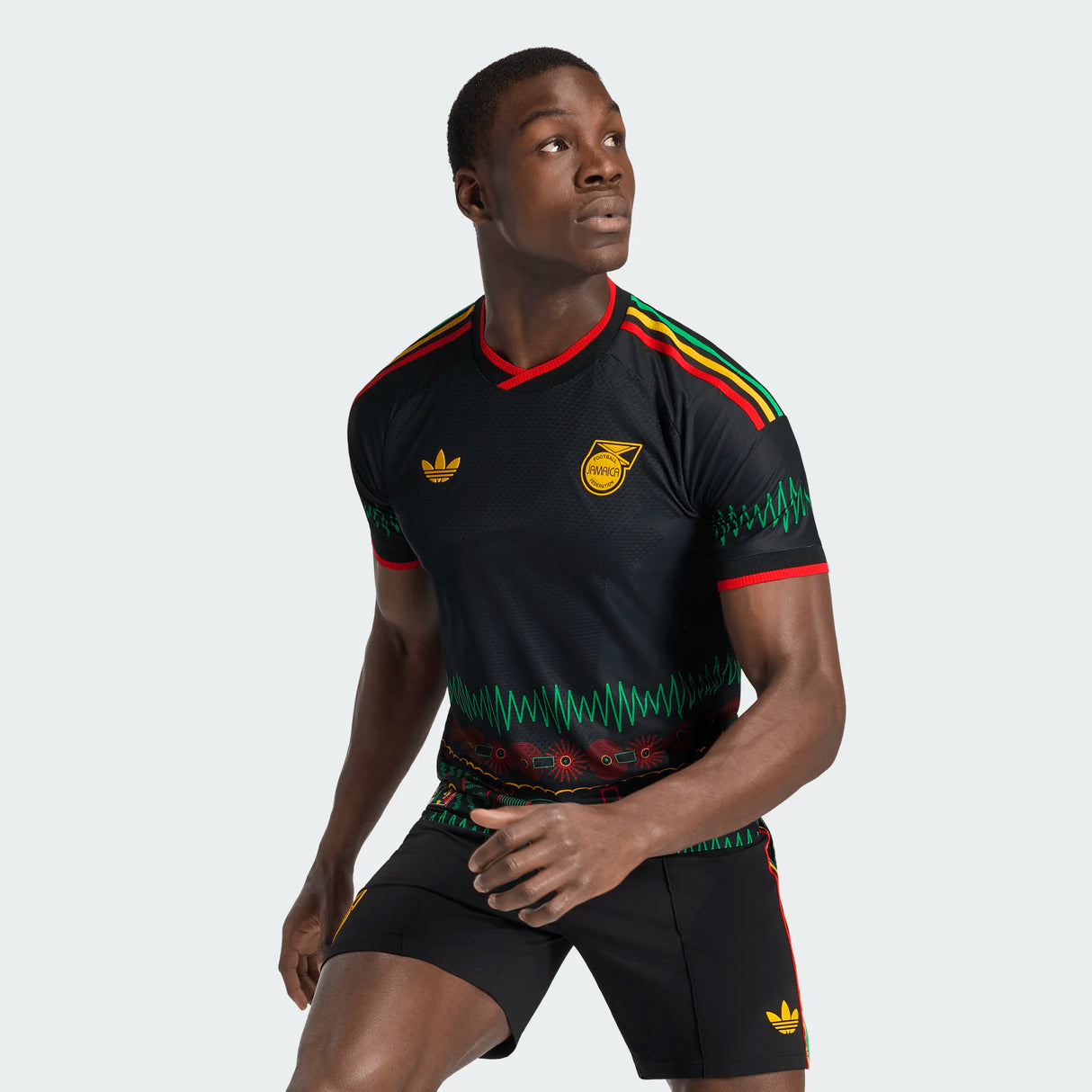 adidas Men's Jamaica 26 X Bob Marley Away Authentic Jersey-4