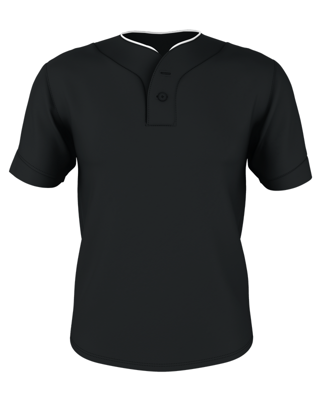 Alleson Youth Two Button Mesh Baseball Jersey With Piping