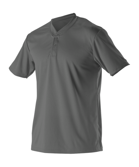 Alleson Men's 2 Button Henley Baseball Jersey