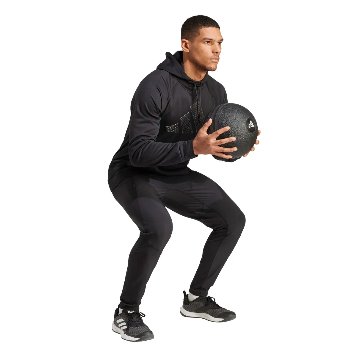 adidas Men's GG Big Logo Hoodie Mens Apparel Sweatshirts & Fleece