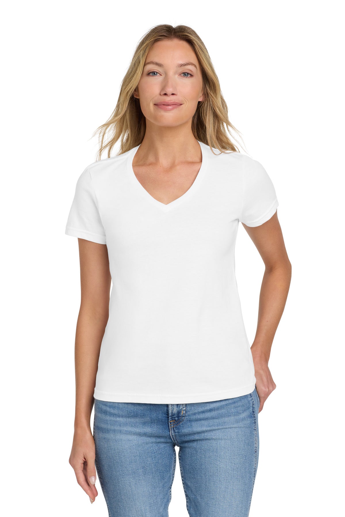 Gildan Women's Softstyle   Fit V-Neck T-Shirt