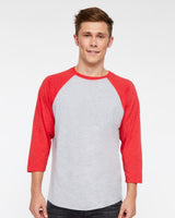 LAT Men's Baseball Fine Jersey Three-Quarter Sleeve Tee