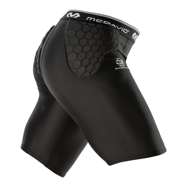 McDavid Men's HEX Basketball Short with Hip & Tailbone Pads-1