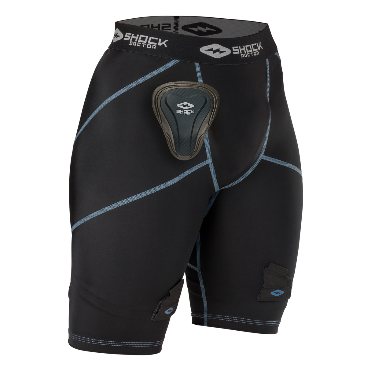 Shock Doctor Women's Compression Hockey Short with Pelvic Protector-1