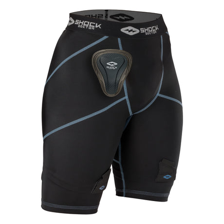 Shock Doctor Women's Compression Hockey Short with Pelvic Protector-1
