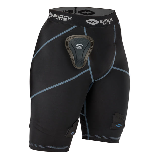 Shock Doctor Women's Compression Hockey Short with Pelvic Protector-1