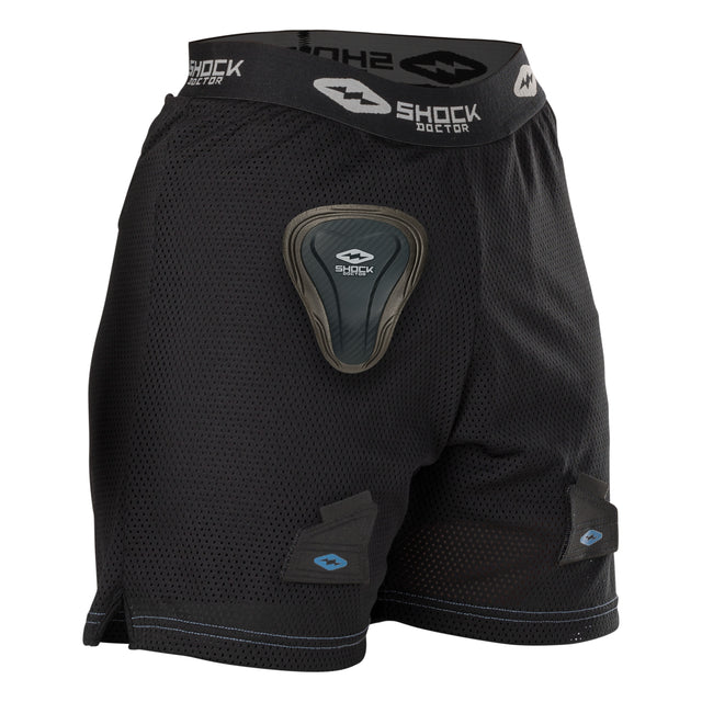 Shock Doctor Women's Loose Hockey Short with Pelvic Protector-1
