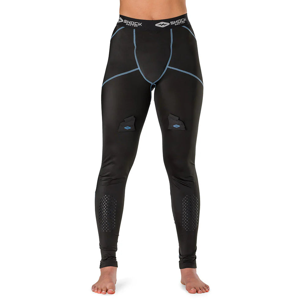 Shock Doctor Girl's compression Cut Resistance Hockey Pant withPelvic Protector-1