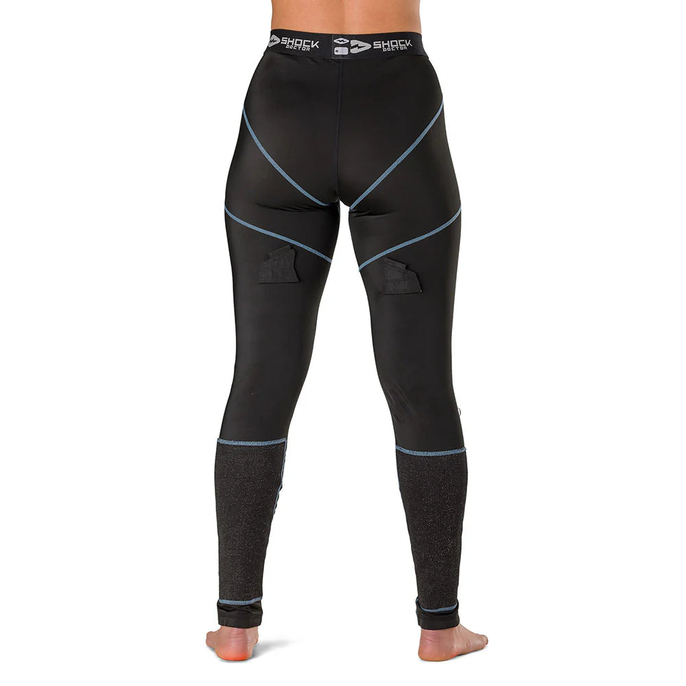 Shock Doctor Girl's compression Cut Resistance Hockey Pant withPelvic Protector-3