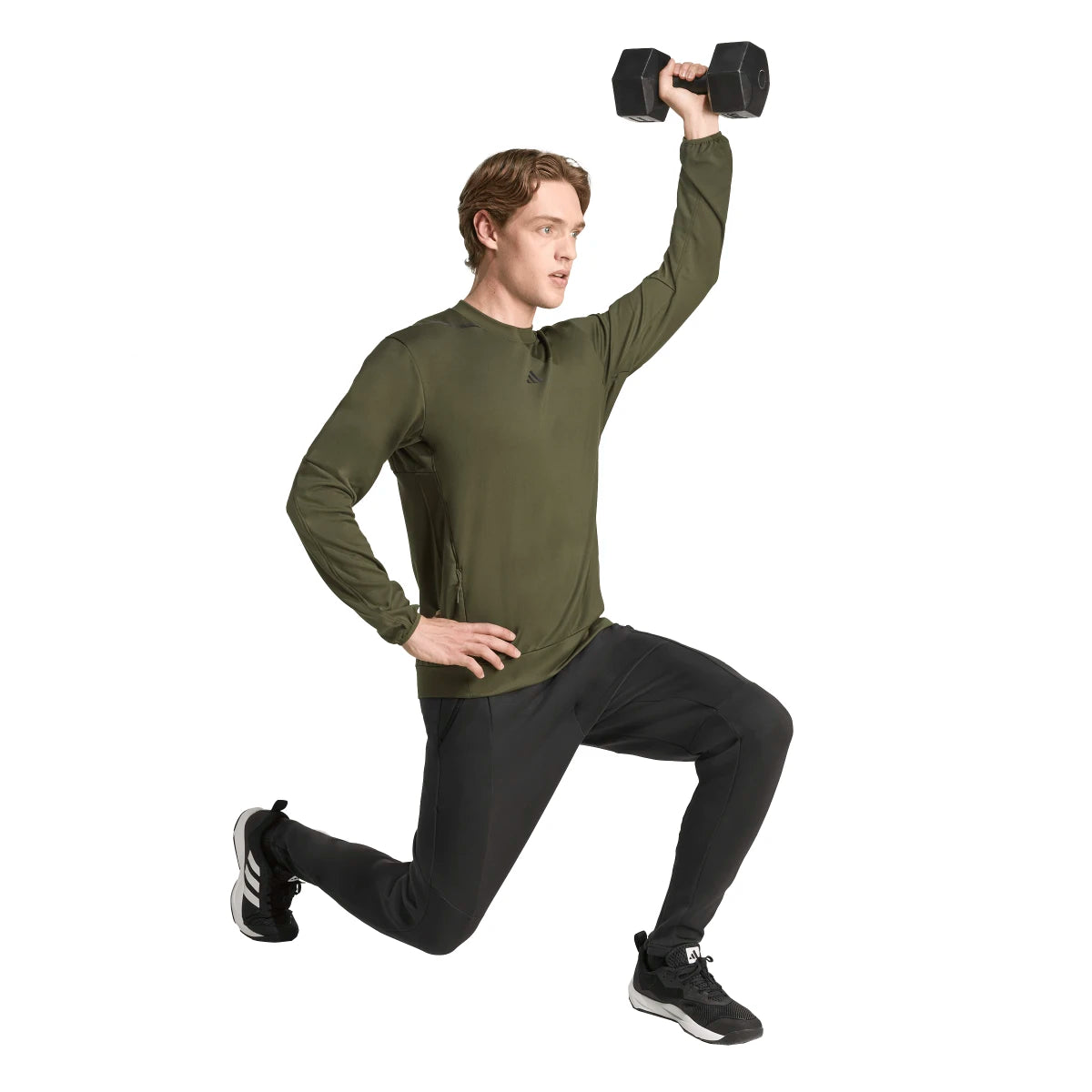 adidas Men's D4T Crew Sweatshirt Mens Apparel Sweatshirts & Fleece