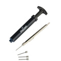 Spalding Ball Kit; 6" Dual Action Pump 3 Needles Pressure Basketball Gauge