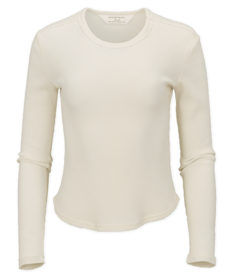Boxercraft Women's Waffle Knit Baby Long Sleeve Tee Womens Apparel Shirts & Tops