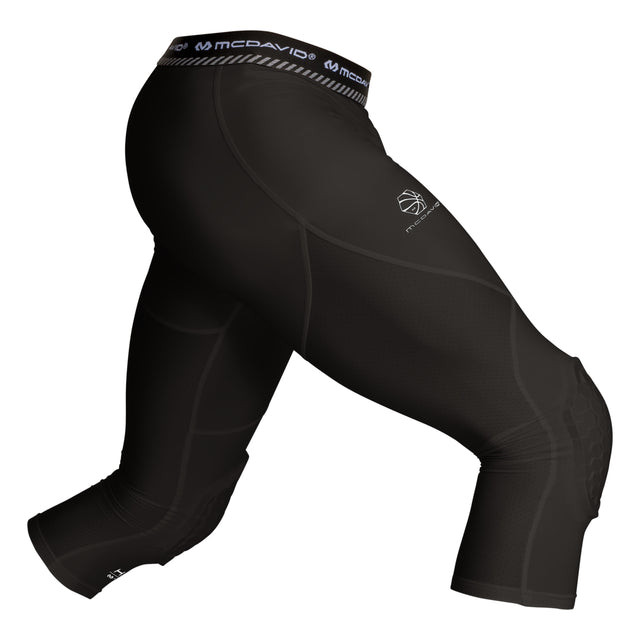 McDavid Adult Hex Basketball Tight with Knee Pads 3/4-1