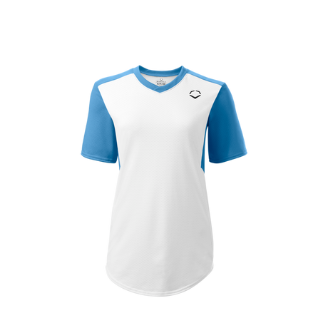 Wilson Girl's E810 V-neck Pullover Softball Jersey-1