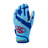 Wilson Youth Backyard Baseball Clouds Genuine V2 Batting Gloves-5