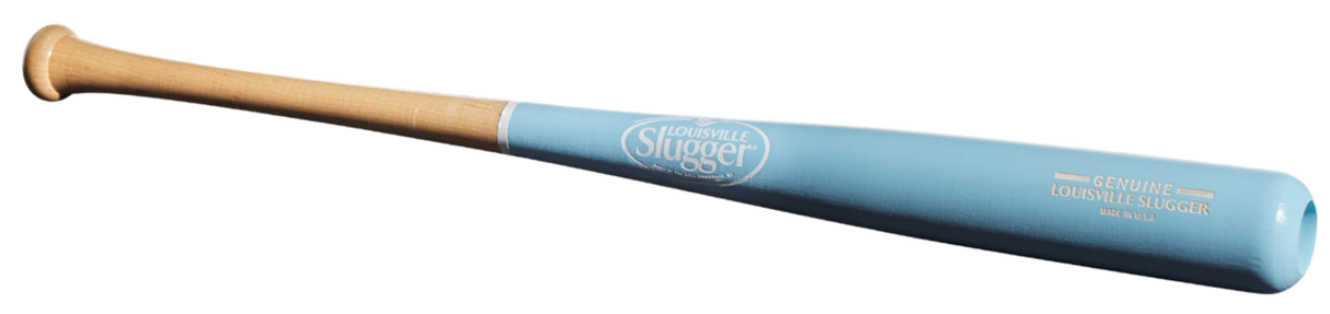 Louisville Slugger Genuine Mix Unfinished Light Blue Baseball Bat-2
