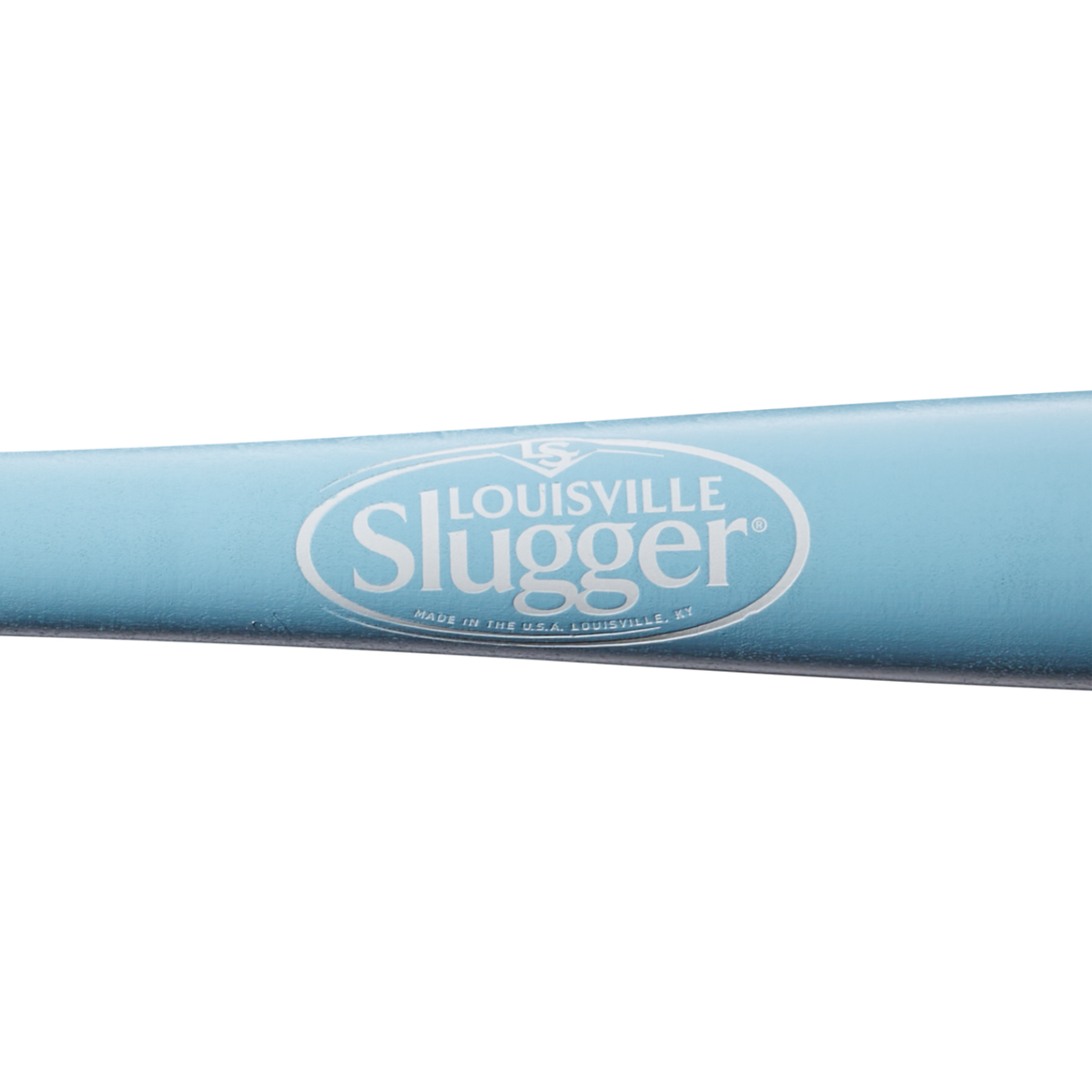 Louisville Slugger Genuine Mix Unfinished Light Blue Baseball Bat-5