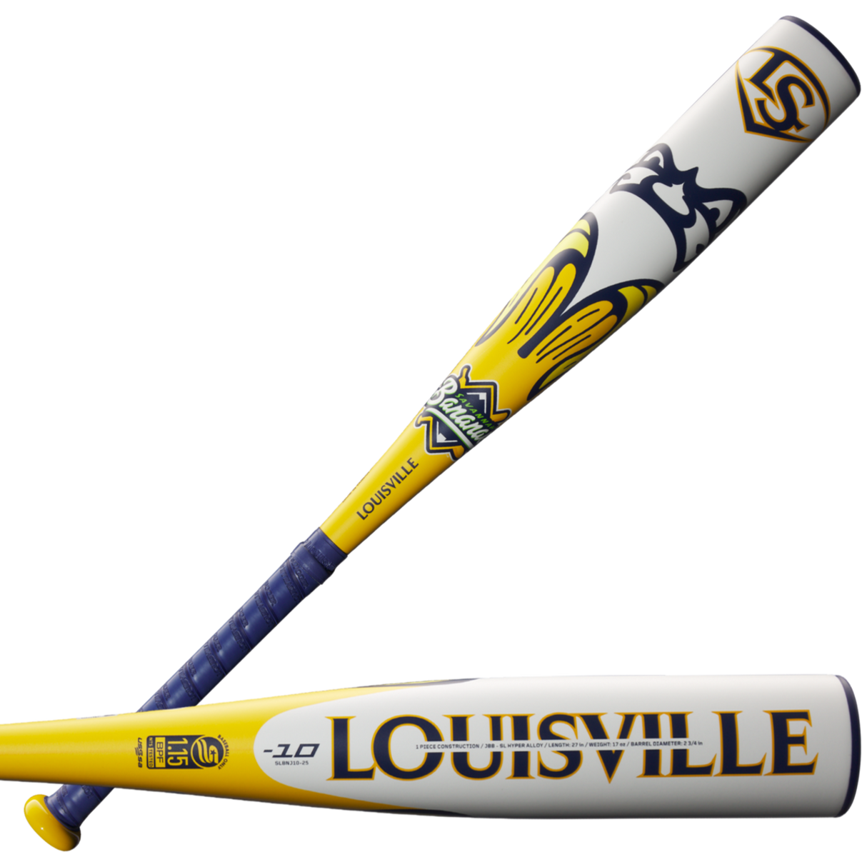 Louisville Slugger 2025 Savannah Bananas Junior Big Barrel 2 3/4" -10 Sl USSSA Baseball Bat-7