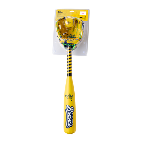 Wilson 2026 Savannah Bananas A200 10" Glove Ball & Bat Kit-1
