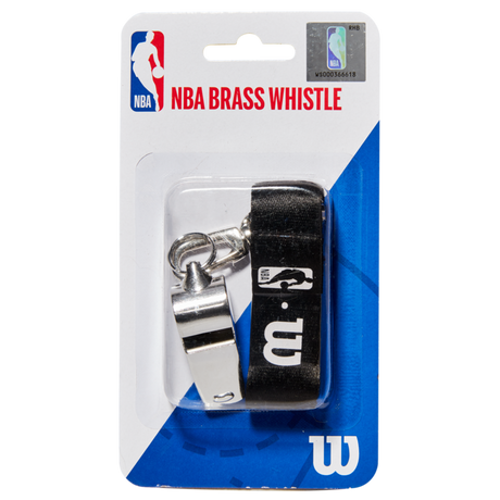 Wilson NBA Brass Whistle with Lanyard Basketball-1