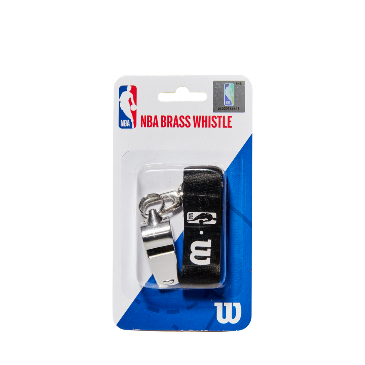 Wilson NBA Brass Whistle with Lanyard Basketball-3