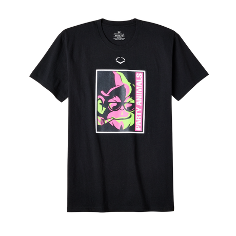 EvoShield Men's Unisex Party Animals Poster Baseball Tee-2