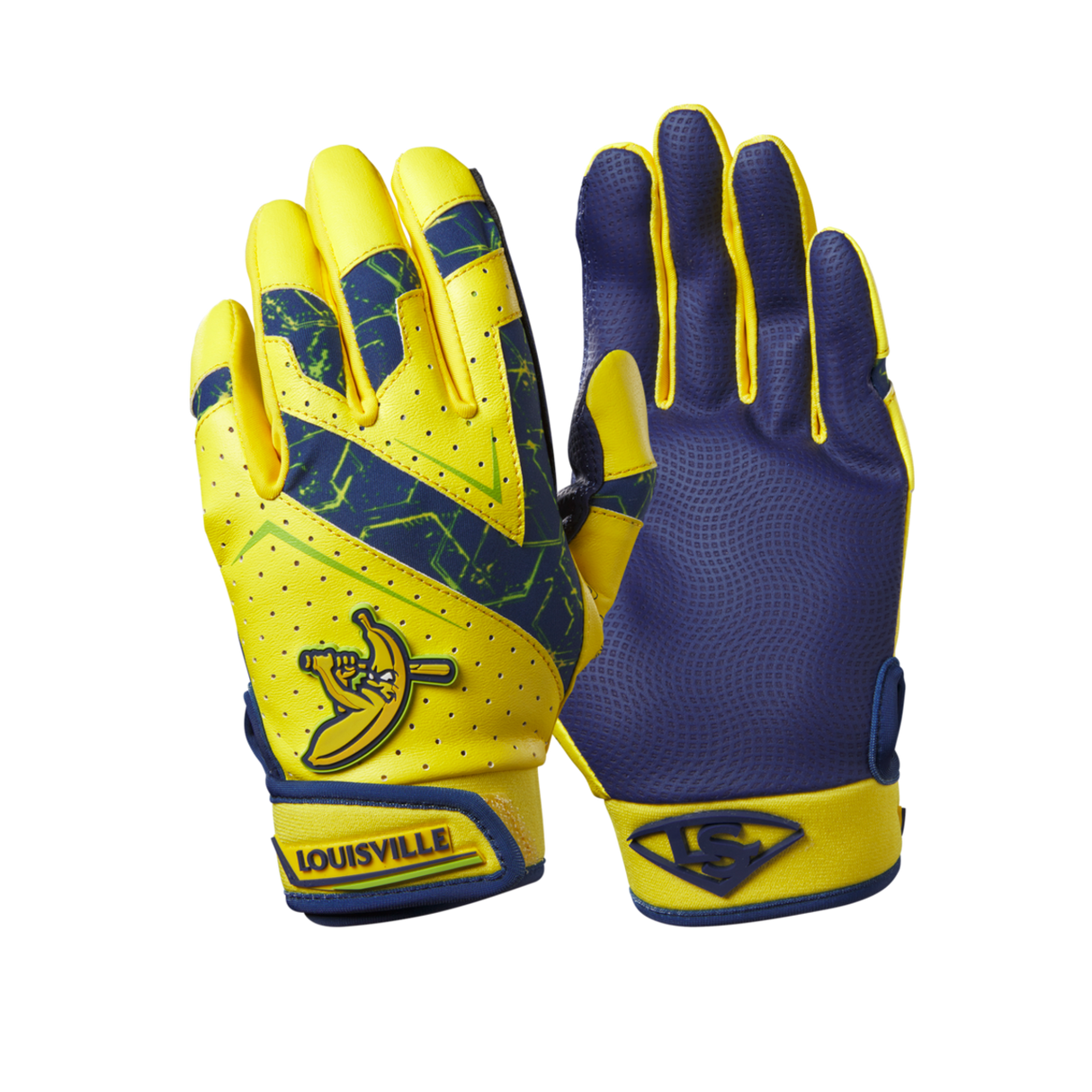 Louisville Slugger Savannah Bananas Youth Genuine V2 Batting Gloves-2