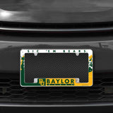 Rico Industries NCAA Baylor Bears Primary 12" x 6" Chrome License Plate Frame-1