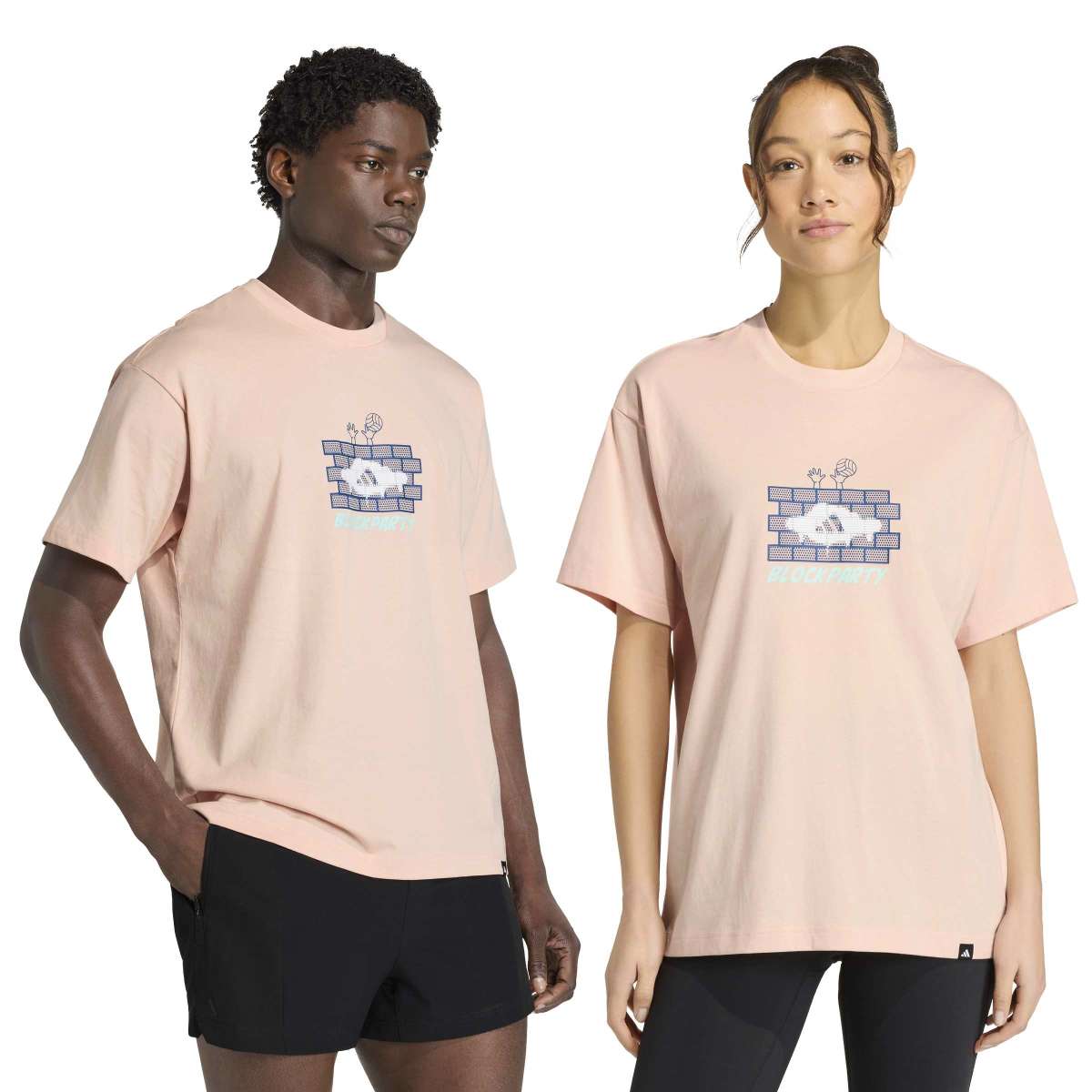adidas Unisex Adidas Volleyball Fun Graphic T-Shirt-8