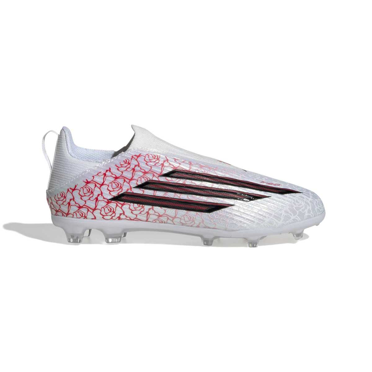 adidas Youth F50 League Lamine Yamal Laceless Firm Ground Football Cleats-1