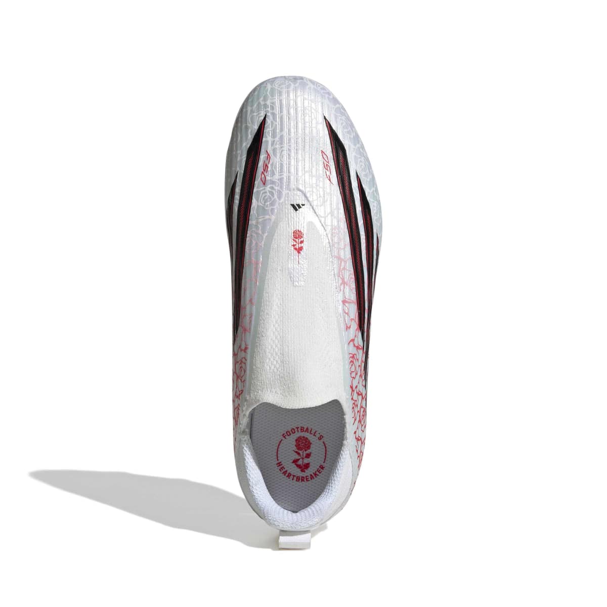 adidas Youth F50 League Lamine Yamal Laceless Firm Ground Football Cleats-2