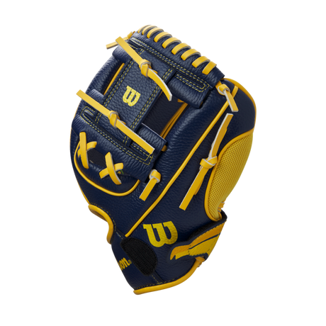Wilson 2024 A200 Ez Catch Savannah Bananas 10" T-ball Baseball Glove-2