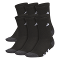 adidas Youth Athletic Cushioned 6-Pack Crew Sock-1