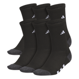 adidas Youth Athletic Cushioned 6-Pack Crew Sock-1