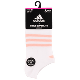 adidas Girl's Superlite 6-Pack No Show Sock-8