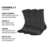 adidas Men's Cushioned X 4 3-Pack Crew Sock-2