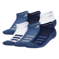 adidas Youth Cushioned Angle Stripe 6-Pack Low Cut Sock-1