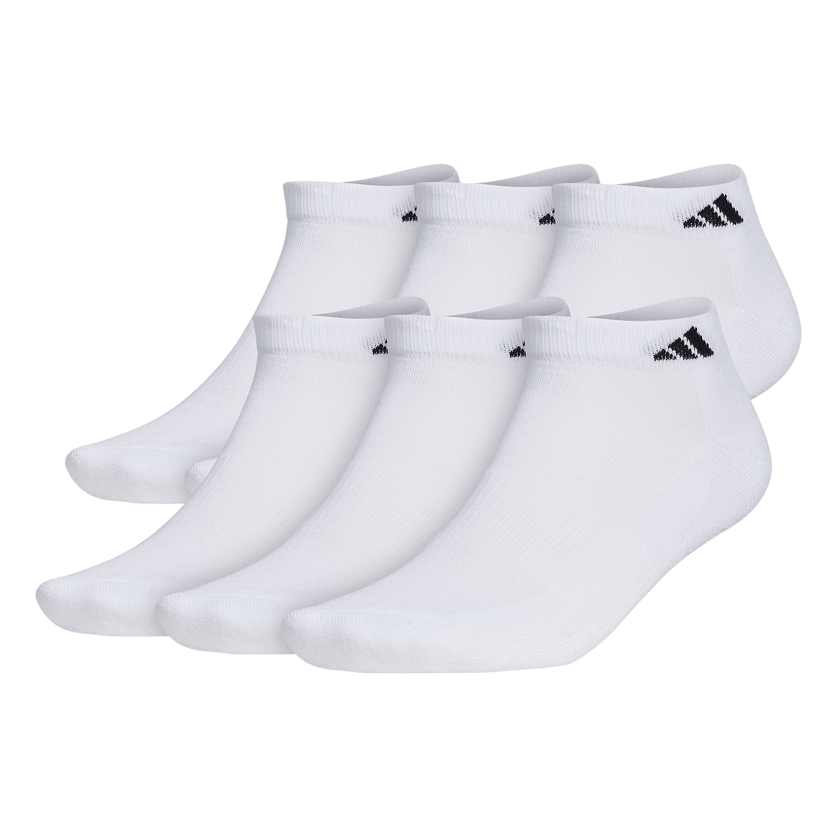 adidas Men's Athletic Cushioned 6-Pack Low Cut Sock-1