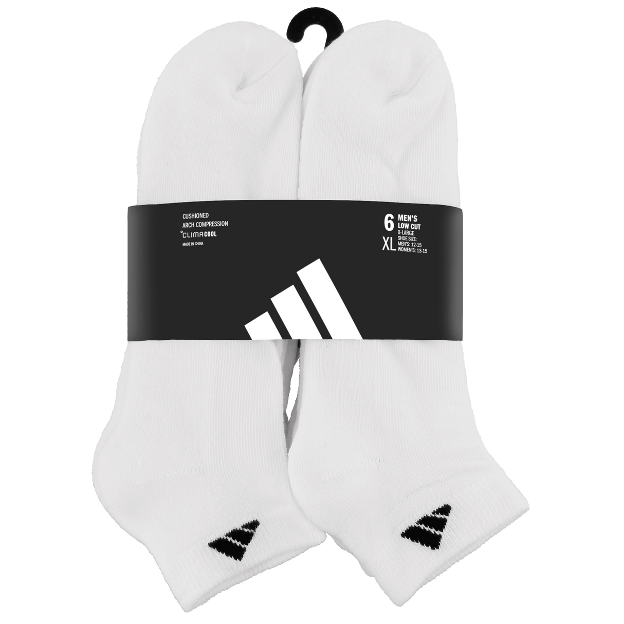 adidas Men's Athletic Cushioned 6-Pack Low Cut Sock-9