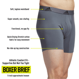 adidas Men's Stretch Cotton 3-Pack Boxer Brief-2