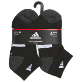 adidas Youth Athletic Cushioned 6-Pack Low Cut Sock-6