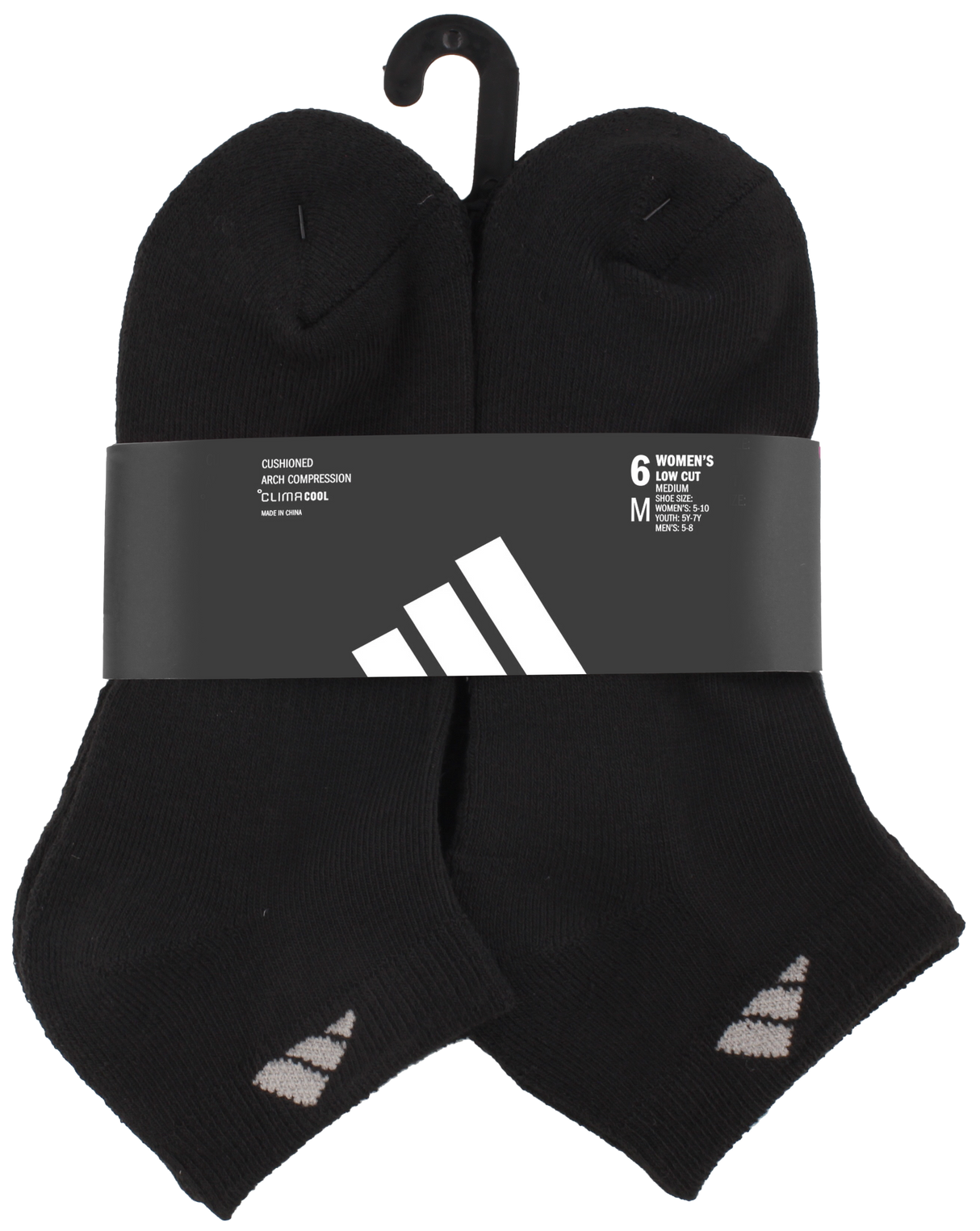 adidas Women's Athletic Cushioned 6-Pack Low Cut Sock-9