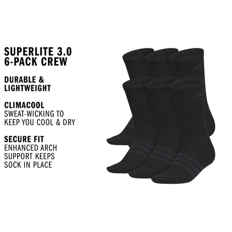 adidas Men's Superlite 3.0 6-Pack Crew-2
