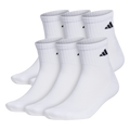 adidas Men's Athletic Cushioned 6-Pack Quarter Sock-1