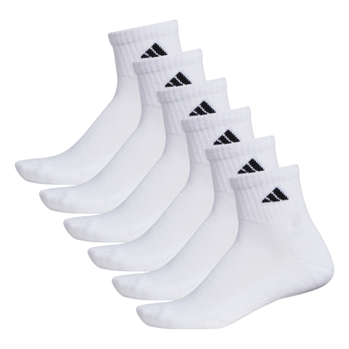 adidas Men's Athletic Cushioned 6-Pack Quarter Sock-8