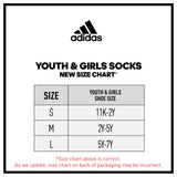 adidas Girl's Superlite 3.0 6-Pack No Show Sock-6