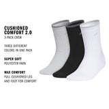 adidas Women's Cushioned Comfort 2.0 3-Pack Crew Sock-2